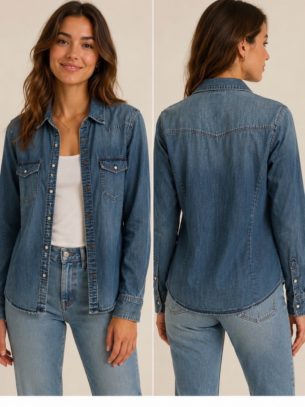 American Eagle‎ Outfitters Women's Light Blue Denim Jean Jacket Slim Fit M 0038